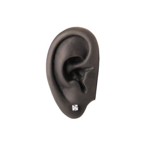 22g Square Crystal Jewel Stud Earrings — Price Per 2