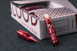 Peak Needles — Blood — Box of 20 Cartridge Tattoo Needles
