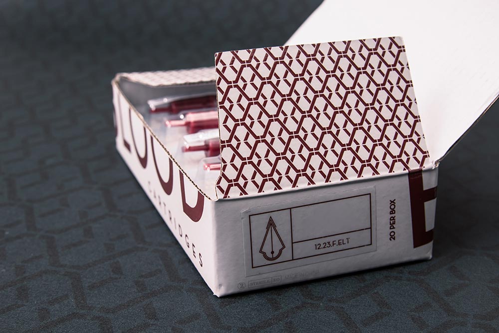 Peak Needles — Blood — Box of 20 Cartridge Tattoo Needles