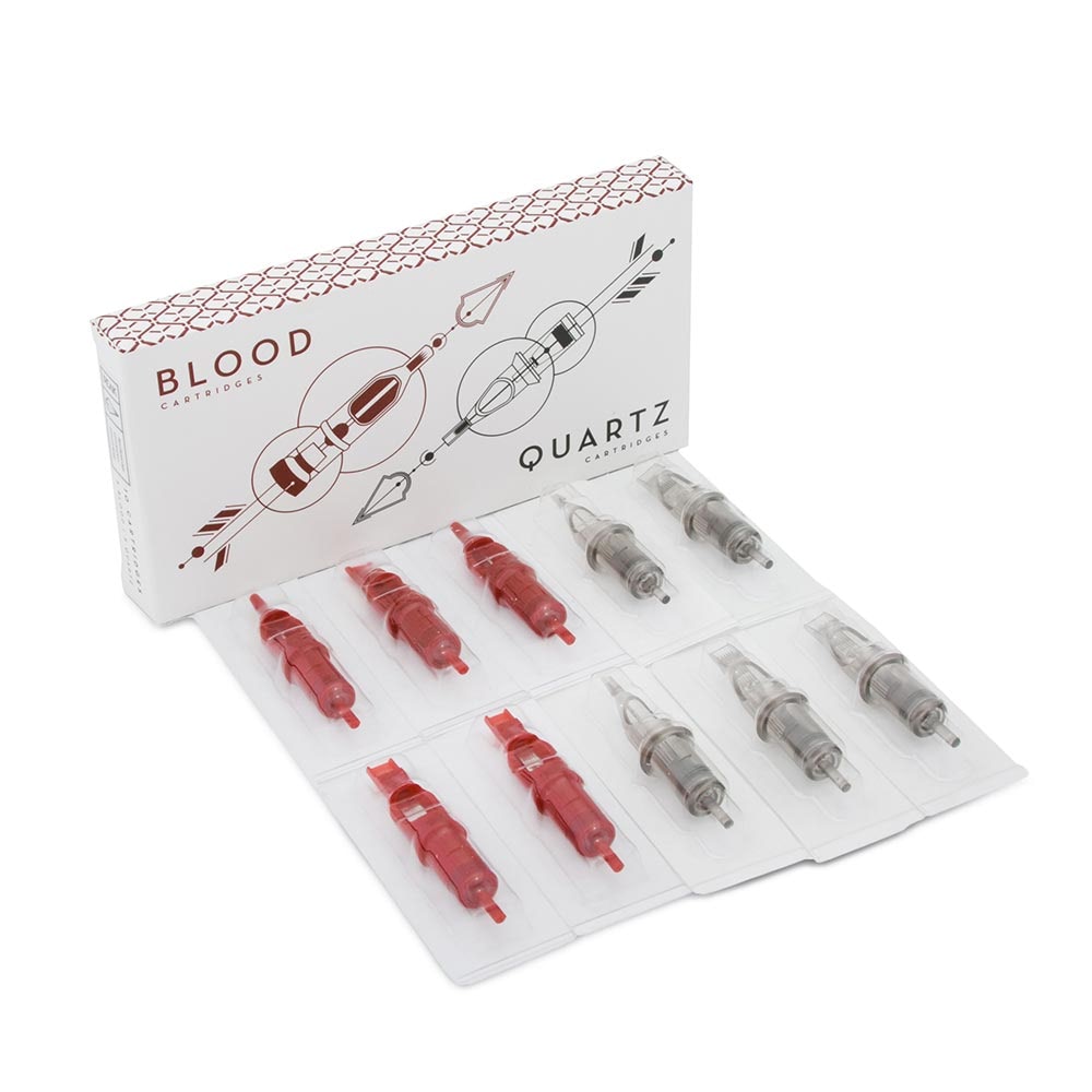 Peak Needles Blood and Quartz Sample Pack — Box of 10 Cartridge Tattoo Needles