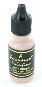 Permanent Solution Cosmetic Tattoo Permanent Makeup Ink - 1/2oz Bottle