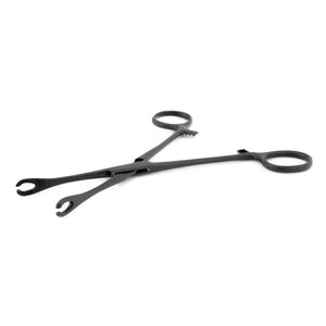 Slotted Mini Forester (Sponge) 6.5" Forceps - Black Oxide Coated