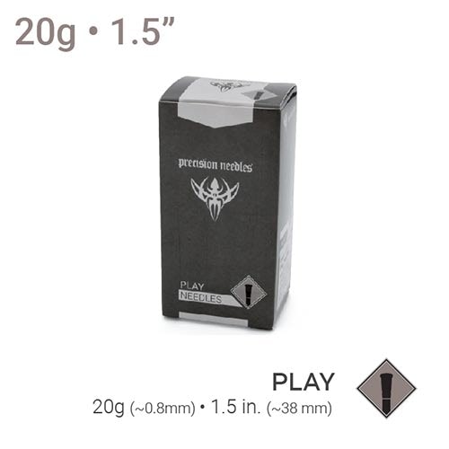27g–20g Sterilized Play Piercing Precision Needles — Box of 25 Needles