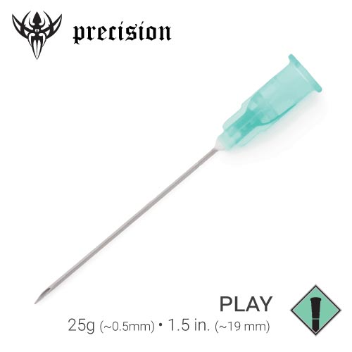 27g–20g Sterilized Play Piercing Precision Needles — Box of 25 Needles