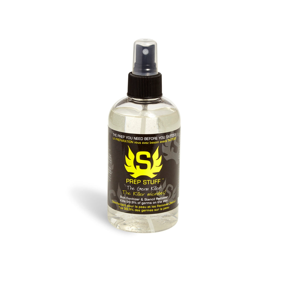 Prep Stuff — Skin Sanitizer and Tattoo Stencil Remover — 8oz Bottle