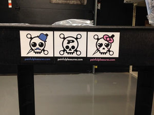 Painful Pleasures Boy Skull Sticker