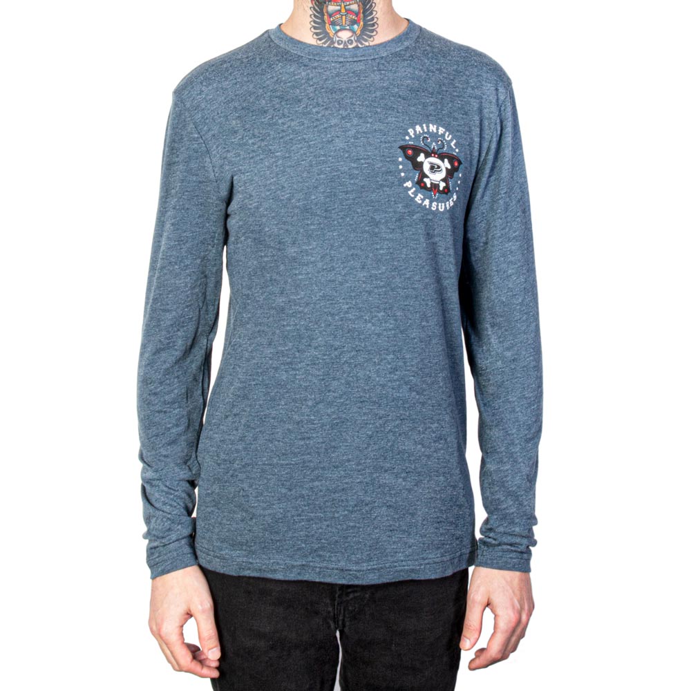 PainfulPleasures Body Transformation Indigo Triblend Long-Sleeve Tee