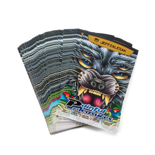 Jeff Zalesak Four-eyed Wolf Sticker 2”x 3.5”