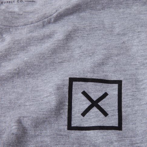 Fellowship Supply Co. Ship Men's Gray Tee