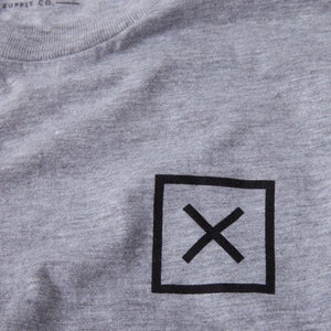 Fellowship Supply Co. Ship Men's Gray Tee