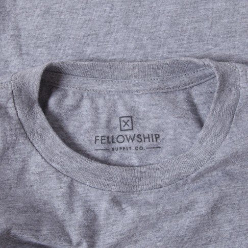Fellowship Supply Co. Ship Men's Gray Tee