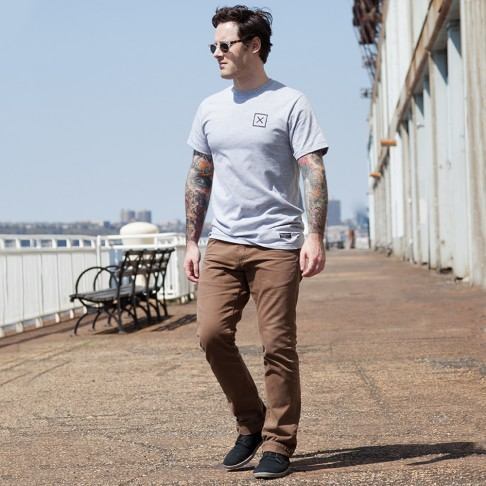 Fellowship Supply Co. Ship Men's Gray Tee