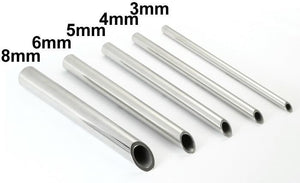 Stainless Steel Receiving Tube —  Pick Size — Price Per 1