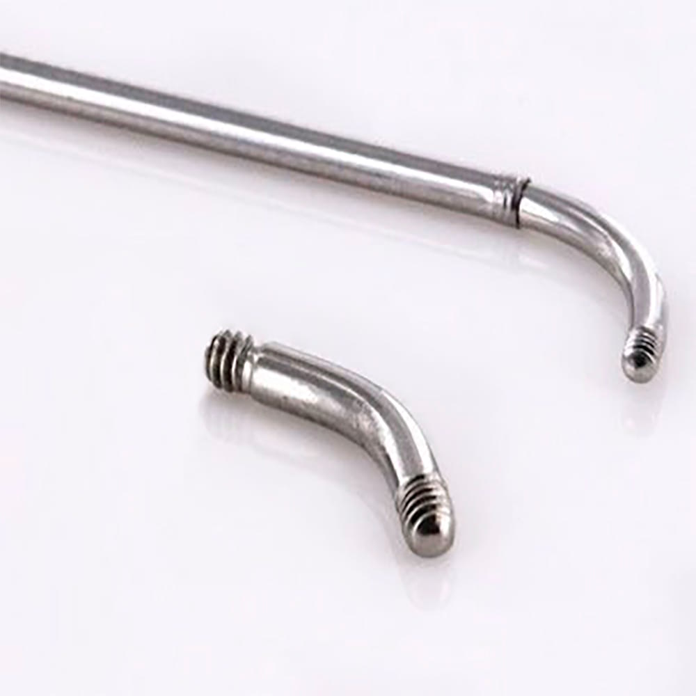 Precision 16g Threaded Sterilized 1" Piercing Needles — Box of 100