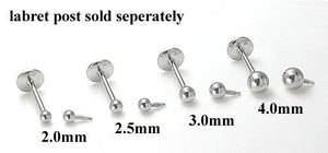 18g - 16g Internally Threaded Steel Ball - Price Per 1