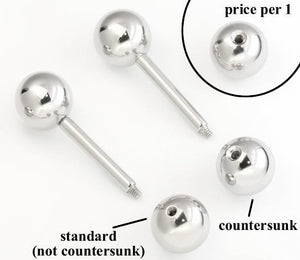 6g Stainless Steel Countersunk Ball - 8mm - Price Per 1