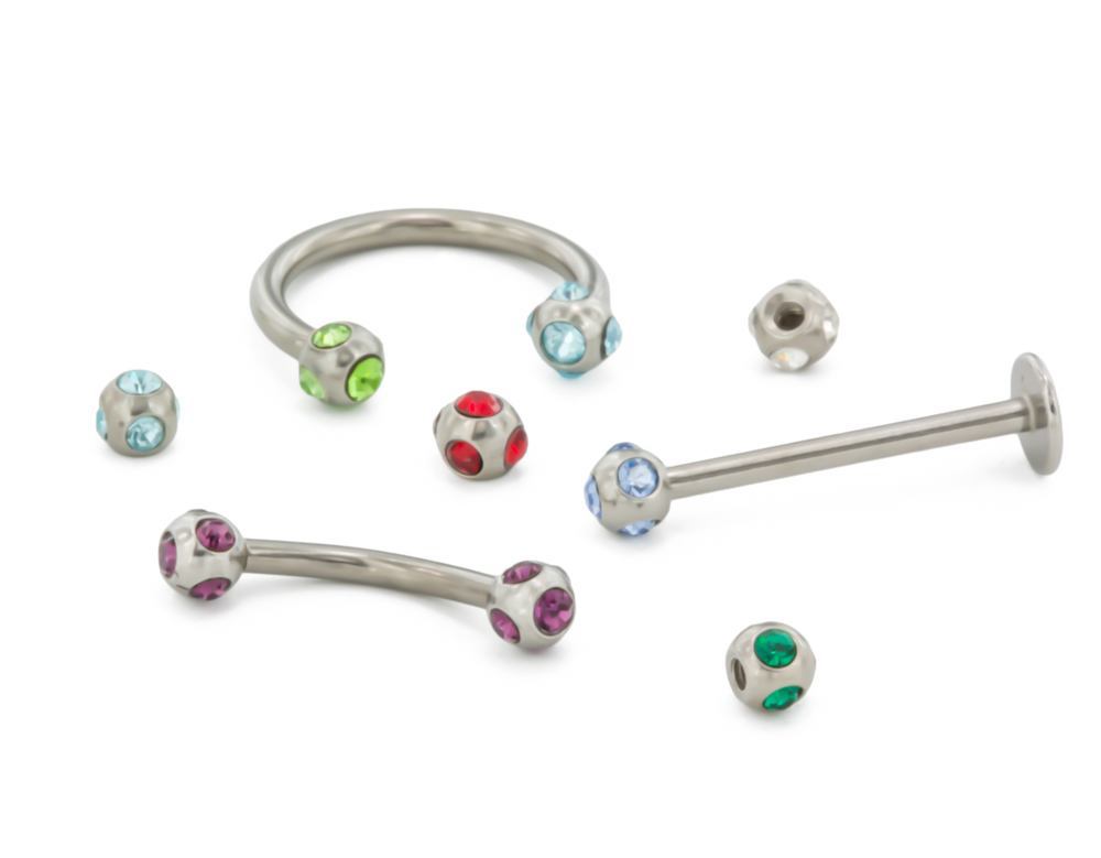 18g–16g Disco Jewel Steel Ball — Price Per 1