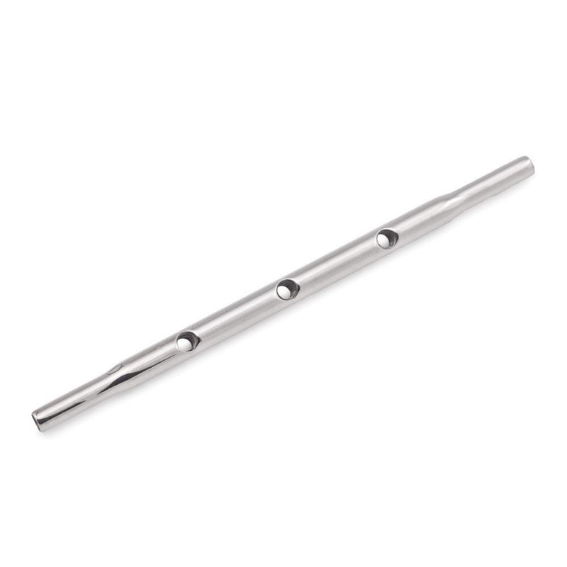 Tilum 14g 38mm Titanium Internally Threaded Straight Barbell Shaft with Three Internal 1.2mm Threaded Center Holes - Price Per 1