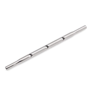 Tilum 14g 38mm Titanium Internally Threaded Straight Barbell Shaft with Three Internal 1.2mm Threaded Center Holes - Price Per 1