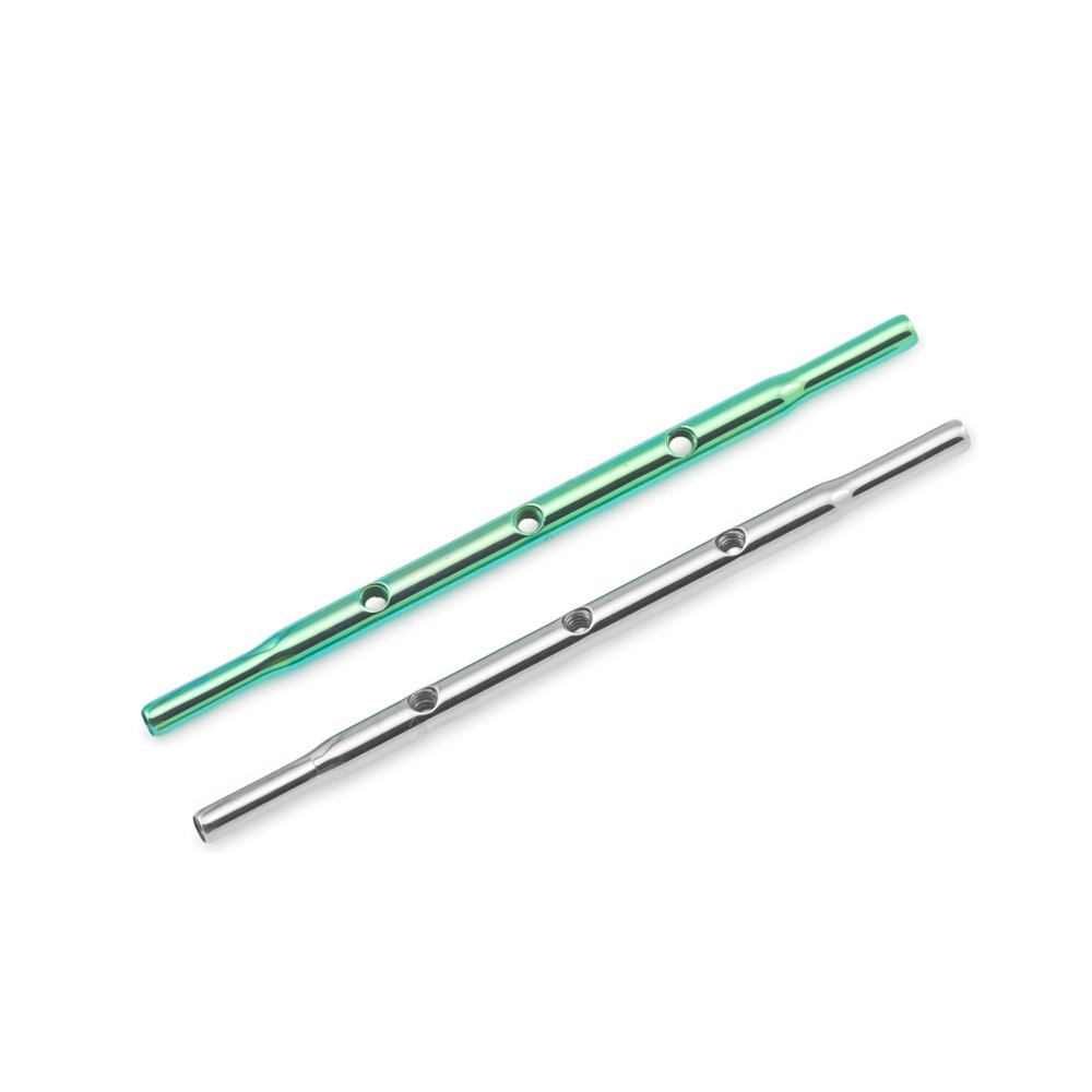 Tilum 14g 38mm Titanium Internally Threaded Straight Barbell Shaft with Three Internal 1.2mm Threaded Center Holes - Price Per 1