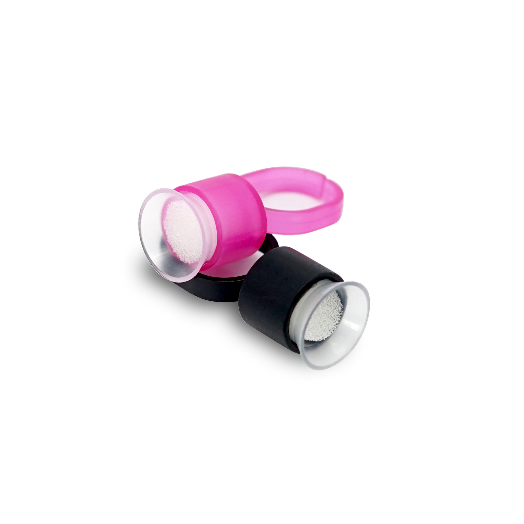 Ink Cap Rings 100pcs 50 Black/50 pink - Darklab Tattoo Supplies
