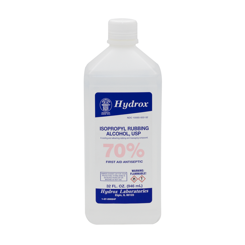 Alcohol 70% Isopropyl - Quart 32oz.