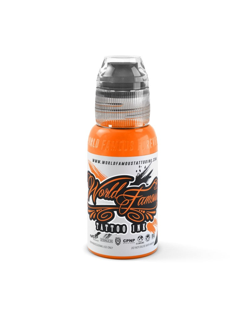 World Famous Tattoo Ink – All Orange Inks – 1/2oz Bottle