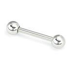 18g Externally Threaded Stainless Steel Straight Barbell