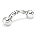 10g Externally Threaded Steel Bent Barbell — Price Per 1