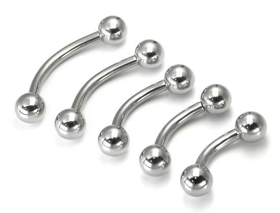 8g Internal Steel Bent Barbell — Price Per 1