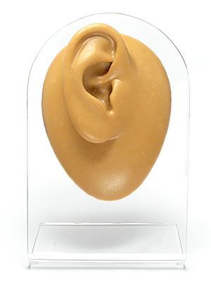 Silicone Right Ear Display - Tan Body Bit Version 1
