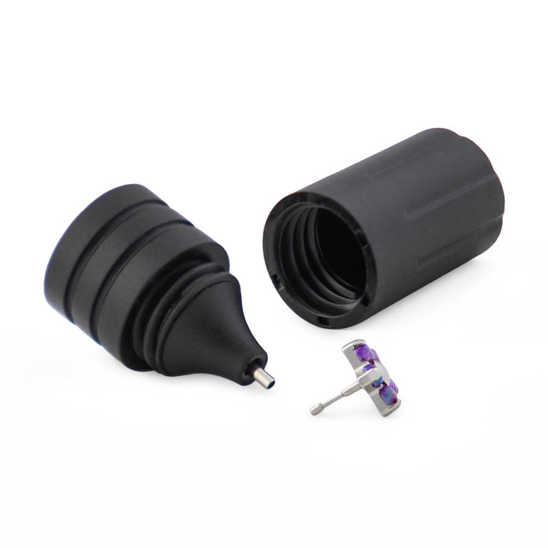 Threadless Black Plastic Magnetic Body Jewelry Holder — Price Per 1