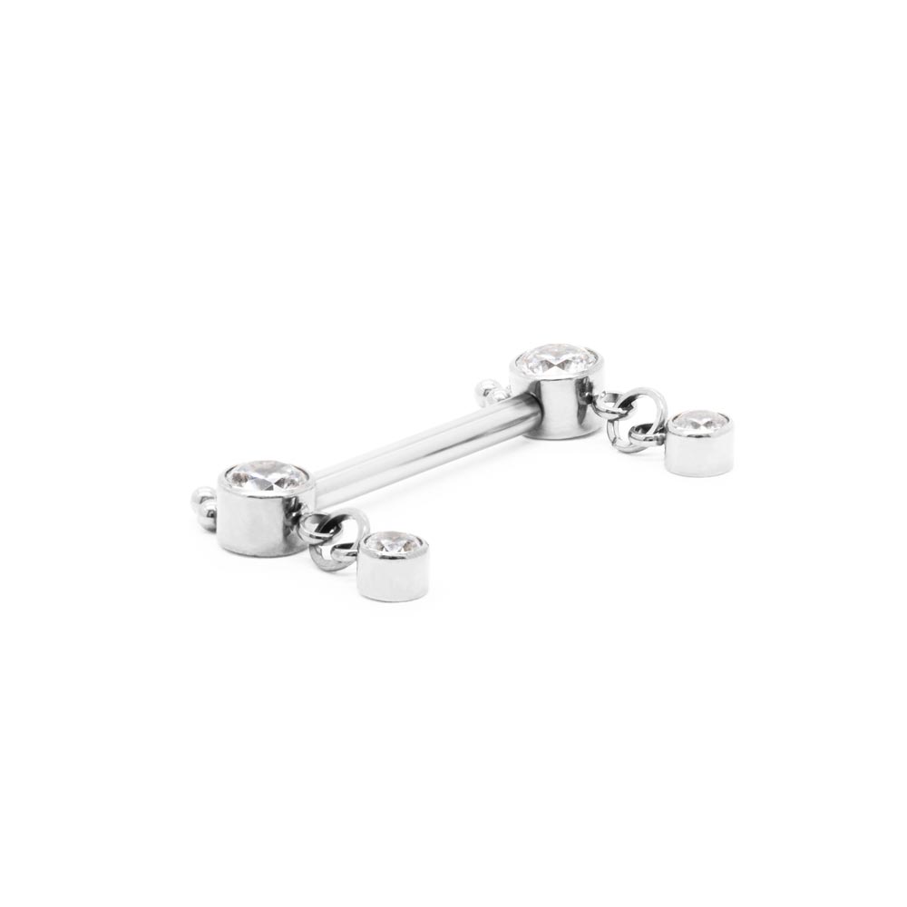 Dangle Titanium Nipple Barbell - Threadless