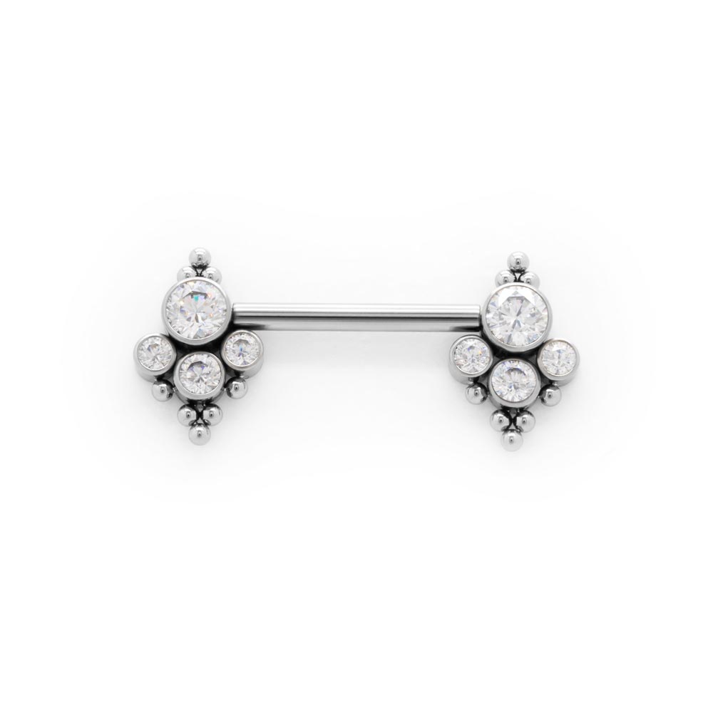 Heirloom Titanium Nipple Barbell - Threadless