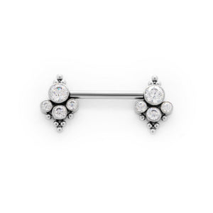 Heirloom Titanium Nipple Barbell - Threadless