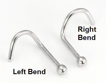 20g Steel Nostril BALL Jewelry - Nose Screw