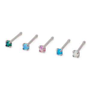 Opal Titanium Nostril Stud