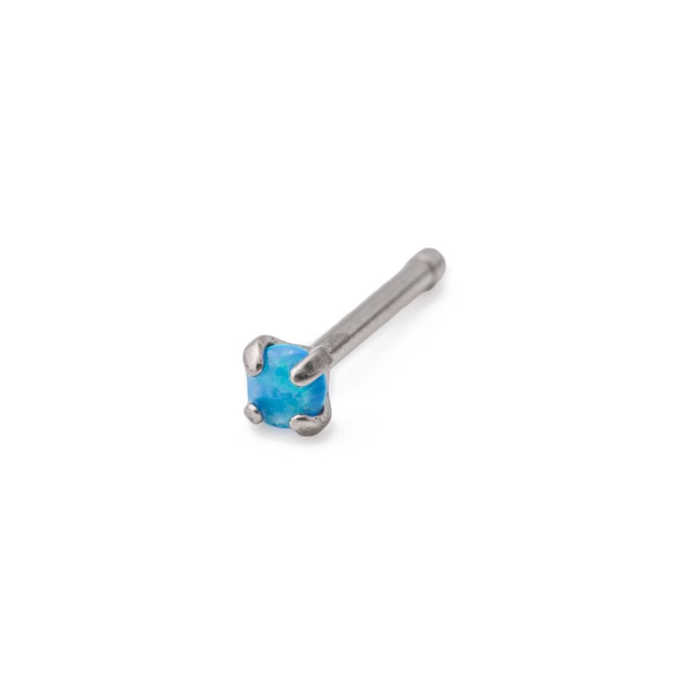 Opal Titanium Nostril Stud