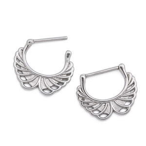 14g Soaring Wings Steel Nipple Clicker — Price Per 1