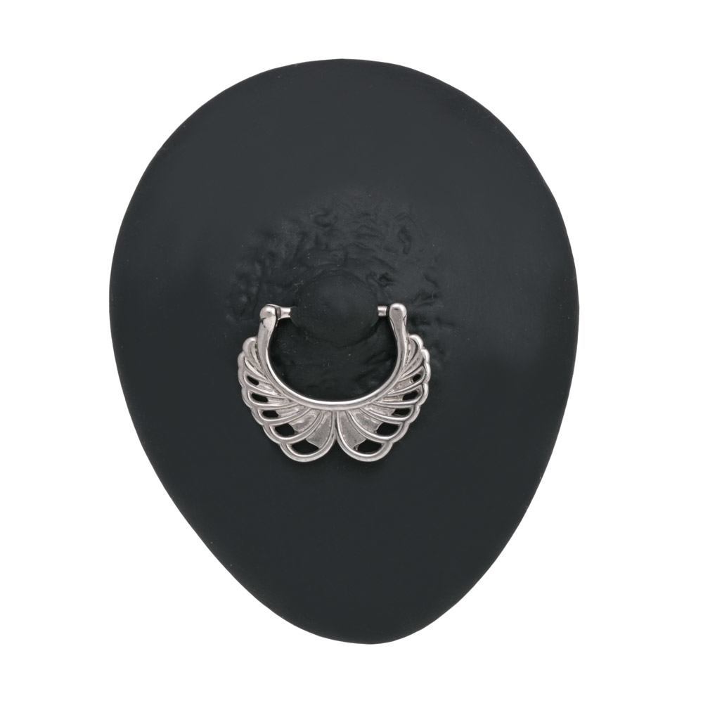 14g Soaring Wings Steel Nipple Clicker — Price Per 1