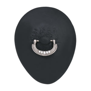 14g Micron Bead Crystal Jewel Steel Nipple Clicker