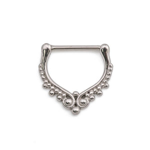 14g Antique Beaded Steel Nipple Clicker — Price Per 1