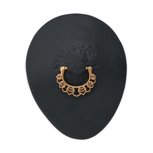 14g Bumblebee PVD Gold Steel Nipple Clicker — Price Per 1