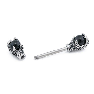 14g 1/2” Reptile Claws Steel Nipple Barbell — Price Per 1