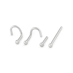 18g Steel Ball Nostril Jewelry — Price Per 1