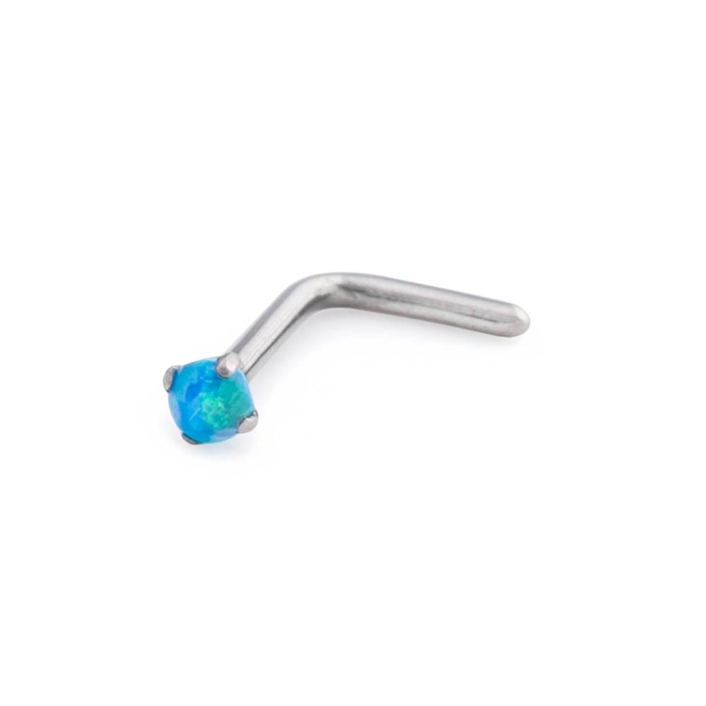 Opal Titanium L-Bend Nostril Screw