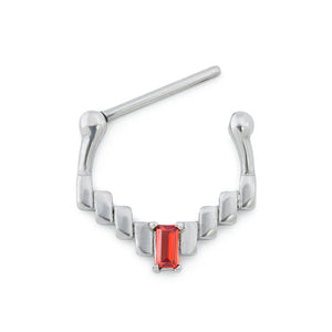 14g Red Jewel Mayan Vector Nipple Clicker — Price Per 1