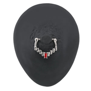 14g Red Jewel Mayan Vector Nipple Clicker — Price Per 1