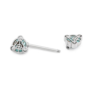 14g 15mm Turquoise Stone Scutum Fidei Nipple Barbell — Price Per 1