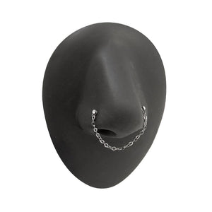 20g 1/4” Crystal Nose Bones with Chain — Set of Two Pairs